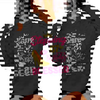 Stepping Into My 67th Birthday Blessed High Heel Women Women's Hoodie - Monsterry