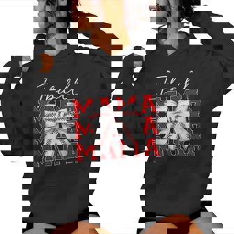 T-Ball Mama Mom Mother's Day Coquette -Ball Women Hoodie | Mazezy