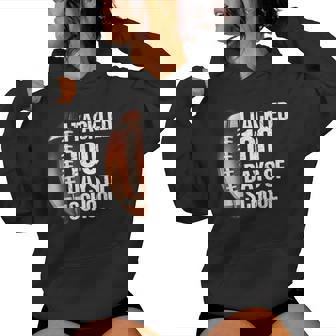 I Tackled 100 Days School 100Th Day Football Teacher Student Women Hoodie - Monsterry