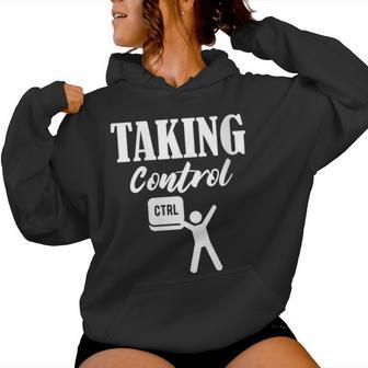 Taking Control Geek Computer Women's Hoodie - Monsterry