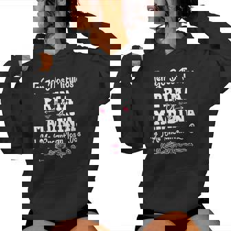 Tengo Dos Titulos Prima Y Madrina Regalo Familiar Español Sudadera con capucha para mujer - Regaloses
