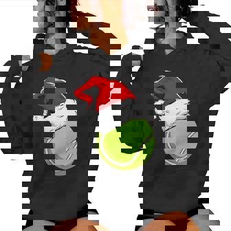 Tennis Coach Player Ball Christmas Xmas Holiday Women's Hoodie - Monsterry