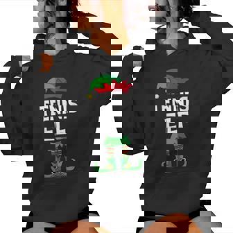 Tennis Elf Matching Family Group Christmas Holiday Women's Hoodie - Monsterry
