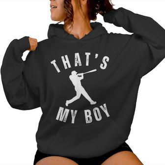 That's My Boy Baseball Mom Cute Baseball Mom Women Hoodie - Thegiftio UK