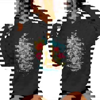 Ukulele Hawaii Hibiscus Flowers Guitar Hawaii Surfer Ukulele Kapuzenpullover für Damen - Geschenkecke
