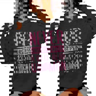 Never Underestimate A Well-Read Woman Cute Feminist Women's Hoodie - Monsterry