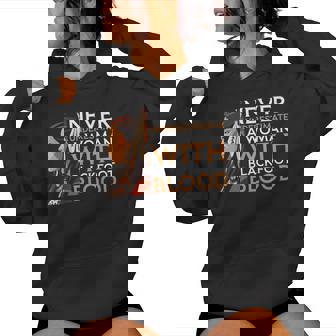 Never Underestimate A Woman With Foot Blood Indian Women's Hoodie - Monsterry