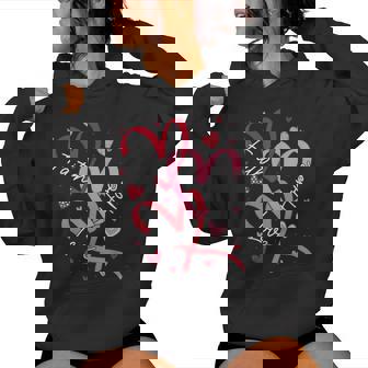 Valentine's Day Christian Faith Hope Love Hearts Religious Women Hoodie | Mazezy