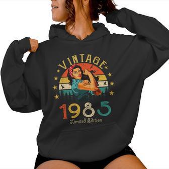 Vintage 1985 40Th Birthday Woman Retro 40 Years Kapuzenpullover für Damen - Geschenkecke