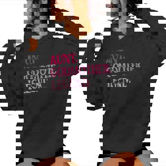 Vintage Aunt Godmother Legend Auntie Women Hoodie - Seseable