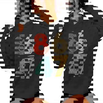 Vintage Classic 86 47 Anti Trump 2024 Impeach President Women Hoodie | Mazezy