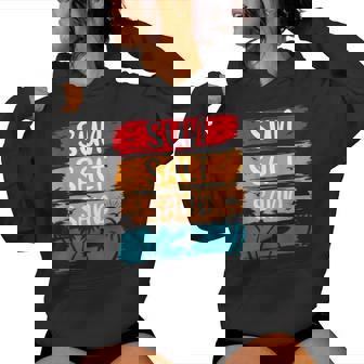 Vintage Sun Salt Sand Beach Coconut Tree Women Women's Hoodie - Monsterry