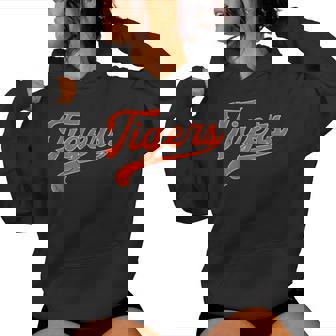 Vintage Tigers Nickname Boys Girls Orange Women Hoodie - Seseable