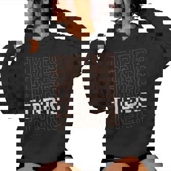 Vintage Tigers School Sports Name For Men Women Kids Women's Hoodie - Monsterry