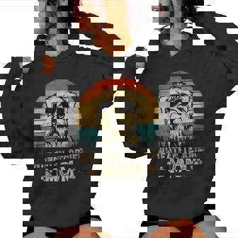 Vintage Wheaten Terrier Mom Dog Lovers Mother's Day Women Hoodie - Seseable