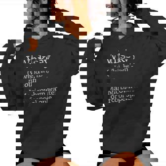 Vintage Whiskey Drinkers Definition Of Whisky Sudadera con capucha para mujer - Regaloses