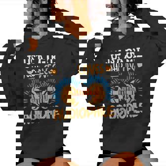 VU Meter Hi-Fi Vintage Just a Girl Who Loves Audiophile Women's Hoodie - Monsterry
