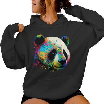 Watercolor Panda Kapuzenpullover für Damen - Geschenkecke