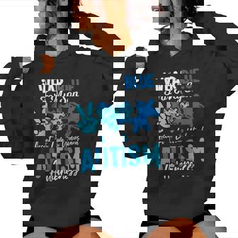 I Wear Blue For My Son Autism Awareness Mom Dad Parents Women Hoodie | Mazezy