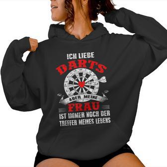 My Wife Is The Hit Of My Life Darts Kapuzenpullover für Damen - Geschenkecke