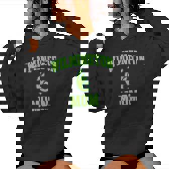 Wilmington College Mom Mother Athletics Vintage Sports Women Hoodie | Mazezy