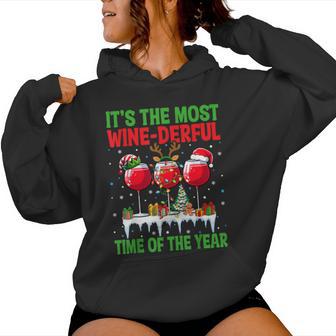 The Most Wine Derful Time Of The Year Christmas Women's Kapuzenpullover für Damen - Geschenkecke