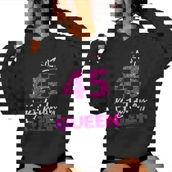 Women's 45Th Birthday Queen 45Th Birthday Kapuzenpullover für Damen - Geschenkecke