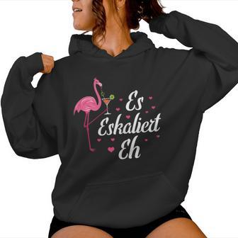 Women's Champagne Wine Girlstrip Running Girls Flamingo Es Escaliert Eh S Kapuzenpullover für Damen - Geschenkecke