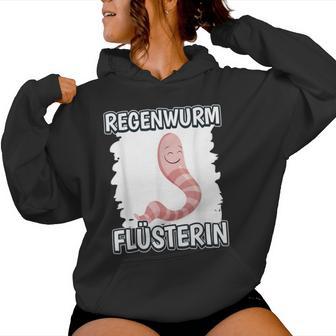 Women's Earthworm Whisperer Girls Whisper Earthworm Kapuzenpullover für Damen - Geschenkecke