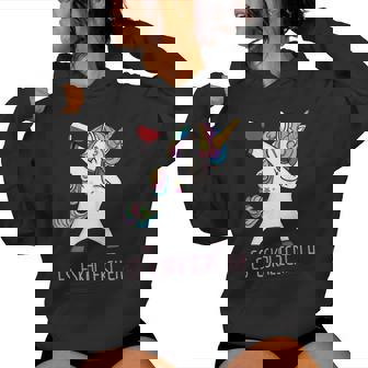 Women's Es Ekaliert Eh Dabbing Unicorn Wine Saying Women Kapuzenpullover für Damen - Seseable