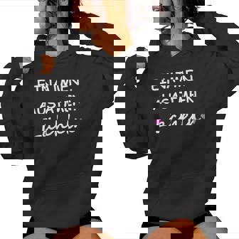 Women's Inhalation Exhalation Smile Sayings Statement With Saying With-Neck Kapuzenpullover für Damen - Geschenkecke