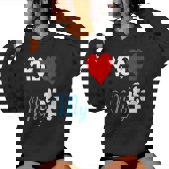 Yo Amo Mi Perro Para Amantes De Los Animales Y Las Mascotas Cuello Sudadera con capucha para mujer - Regaloses