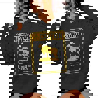 Zodiac Sign Caution It's Aries Season Graphic Women's Hoodie - Monsterry