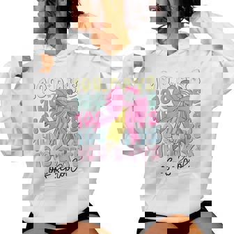 100Th Days Of School Girls Coquette Bow 100Th Day Of School Women Hoodie | Mazezy