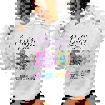 10Th Birthday Girl 10 Year Old Roller Skate Skating Women Hoodie - Seseable