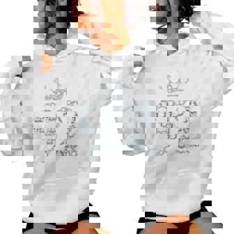 92 Crown 92 Years Old Happy 92nd Birthday Girl Women Women's Hoodie - Monsterry