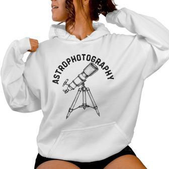 Astrofotografía Arte Para Hombres Es Astrofotógrafo Estrellas Sudadera con capucha para mujer - Regaloses