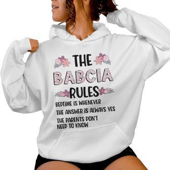 Babcia Grandma Rules Babcia Grandmother Women Hoodie - Thegiftio UK