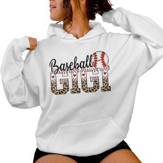 Baseball Gigi Ballpark Gigi Baseball Mom Mother's Day Women Hoodie - Thegiftio UK