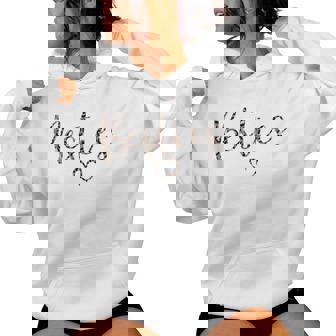 Besties Mom And Me Matching Leopard Mother's Day Women Hoodie - Seseable