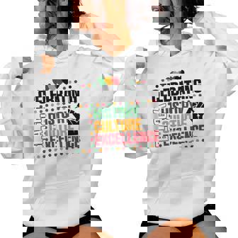 Celebrating History Culture Excellence Black History Month Women Hoodie - Seseable