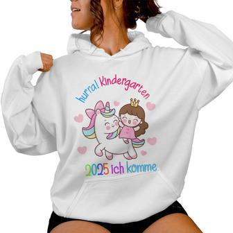 Children's Unicorn Girls Nursery Child 2025 Pink Kapuzenpullover für Damen - Geschenkecke