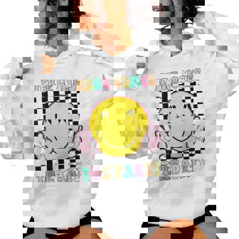 Here Comes The Party Groovy Bachelorette Party Team Bride Women Hoodie | Mazezy