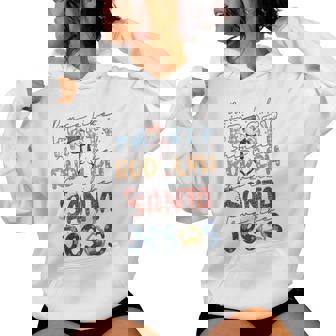 Dance Like Frosty Shine Like Rudolph Love Like Jesus Retro Women's Hoodie - Monsterry