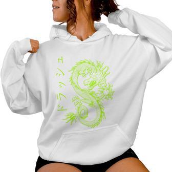 Dragon Streetwear E-Girl Aesthetic Retro 90S Japan Dragon S Kapuzenpullover für Damen - Geschenkecke