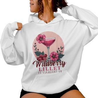 Es Escaliert Eh Summer Cocktail Party Wildberry Lillet Women's Kapuzenpullover für Damen - Geschenkecke