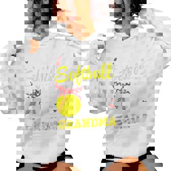 My Favorite Softball Player Calls Me Grandma Ball Mother Day Women Hoodie - Seseable