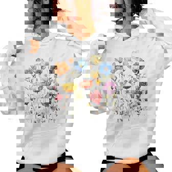 Fleurs Sauvages D'été Jardin Printemps Fleurs Rétro S Sweat à capuche femme - Cadeauxyz