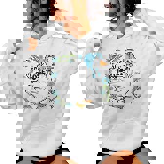 Floral Grammy Goose Cute Silly Goose Mother's Day Womens Women Hoodie - Thegiftio UK