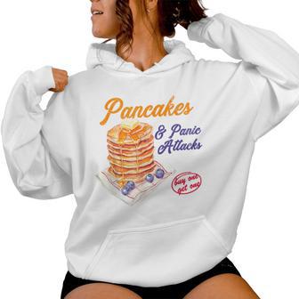 Graphic With Pancakes And Panic Attacks For Girls And Women Kapuzenpullover für Damen - Geschenkecke